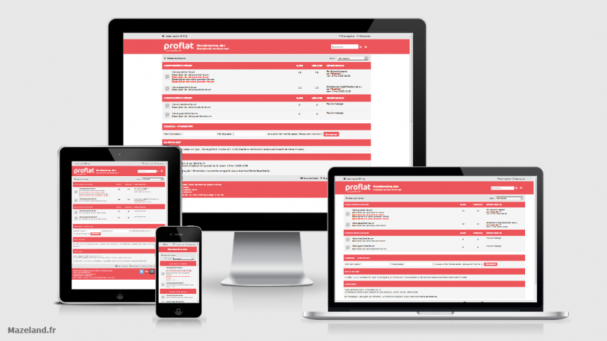 style proflat-red 1.2.10 pour phpBB 3.2.9