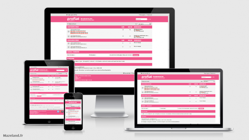 style proflat-pink 1.2.10 pour phpBB 3.2.9