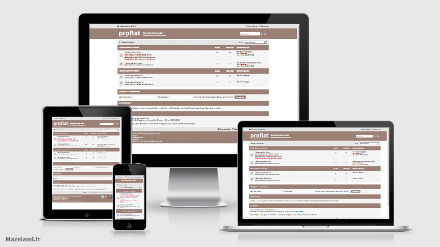 style proflat brown 1.3.11 pour phpBB 3.3.11