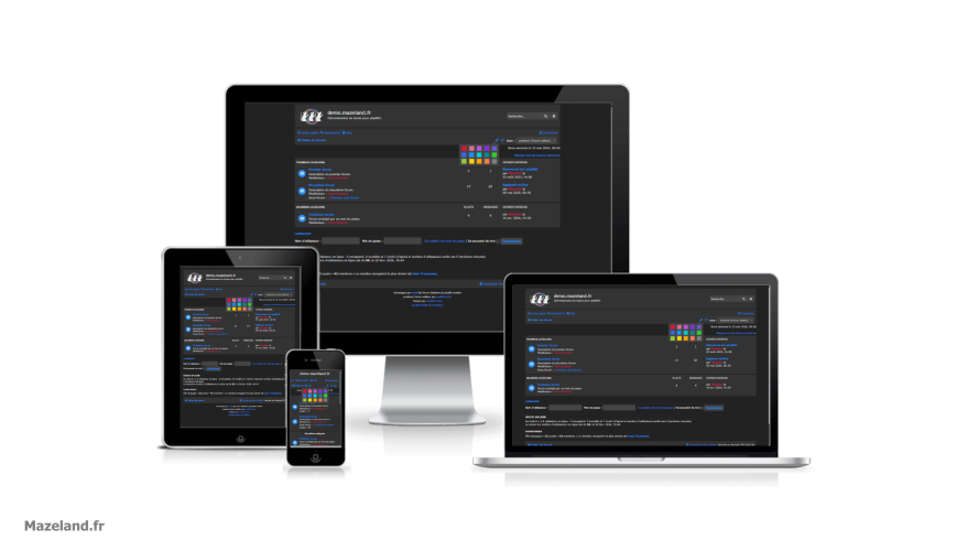 style phpBB prosilver French edition (dark)