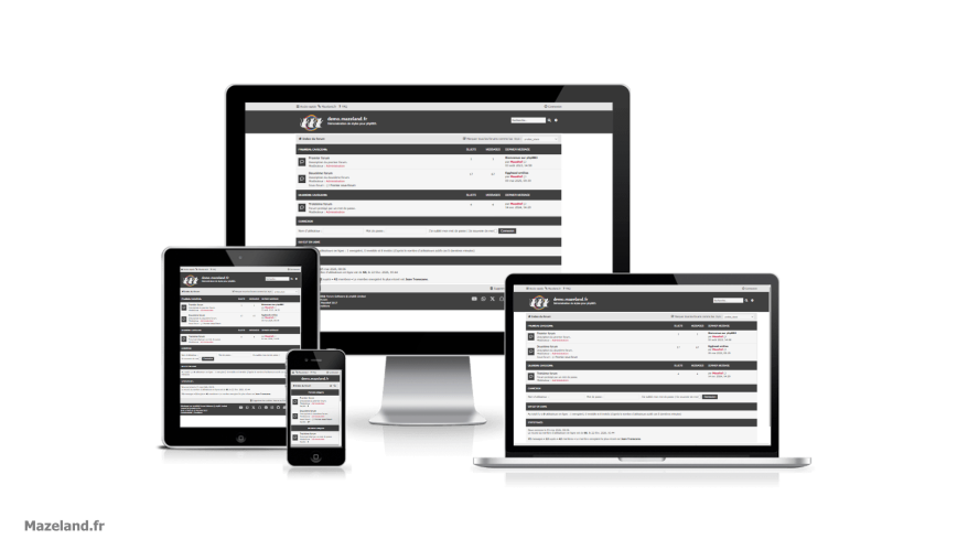 style phpBB proflat black