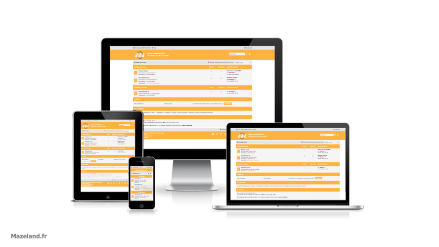style phpBB proflat orange