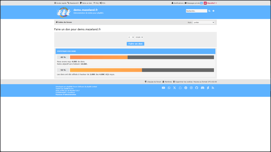 extension paypal donation extension 3.0.4 pour proflat 1.3.17 - page de don