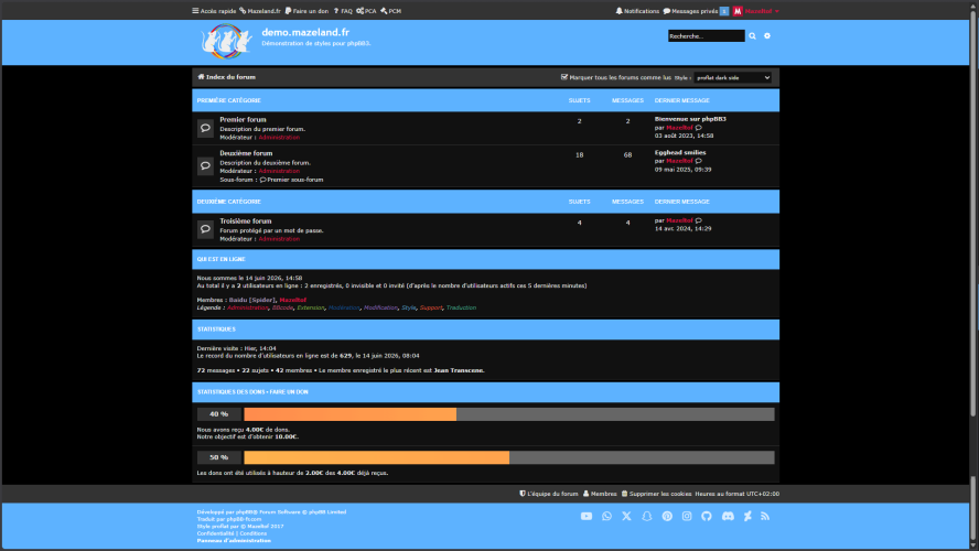extension paypal donation extension 3.0.4 pour proflat dark side 1.3.17 - page d'index