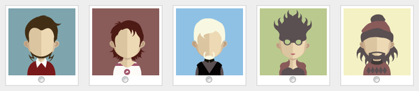 Personnages_A.png (58.93 Kio) Vu 13837 fois avatars visages personnages flat design