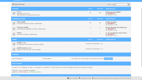 extension fixed footer navabr 1.0.3 pour proflat 1.2 pour phpBB 3.2